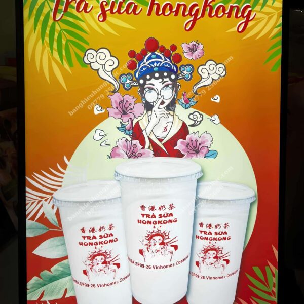 bảng hiệu hộp đèn trà sữa