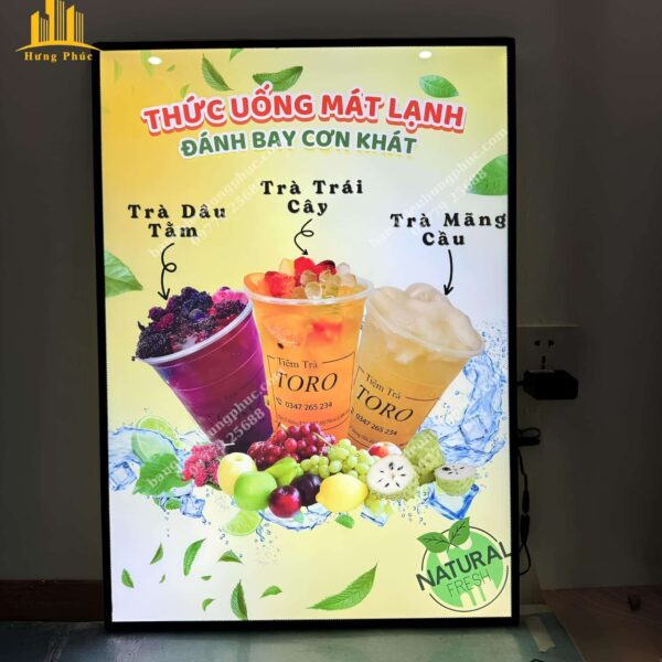 Hộp đèn quán trà sữa