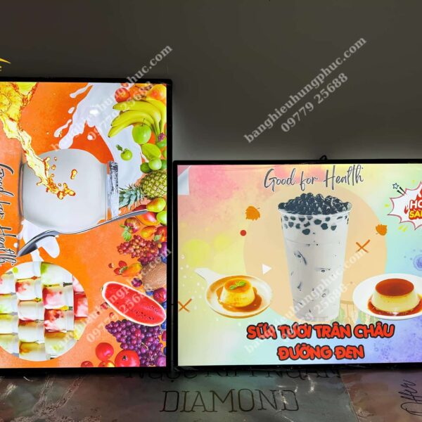 Hộp đèn quán trà sữa