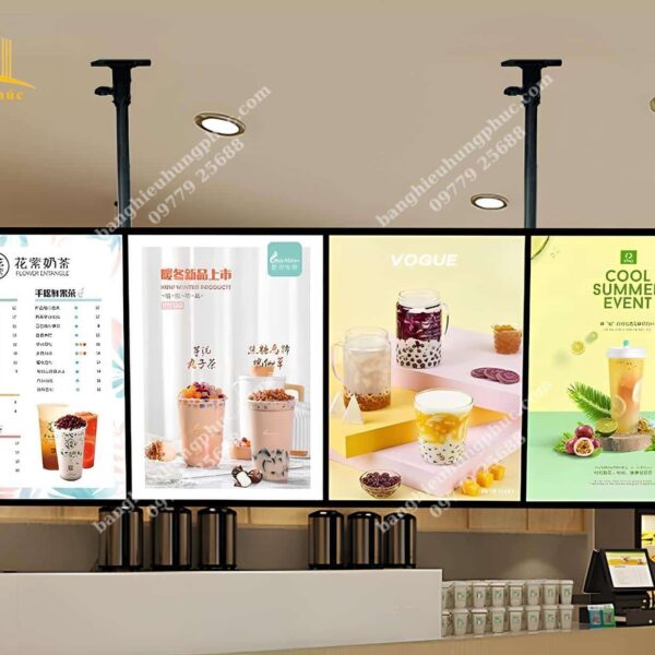 hộp đèn trà sữa