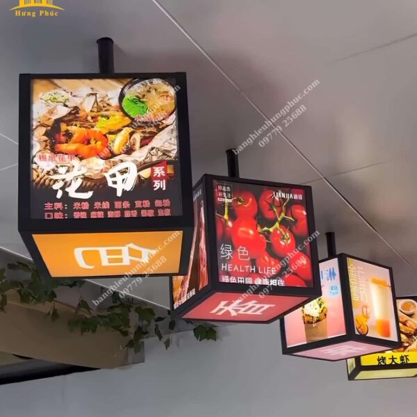 hộp đèn trà sữa đẹp