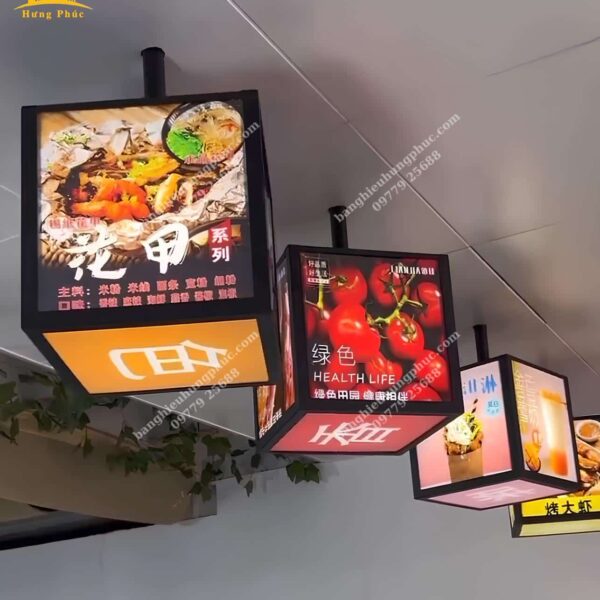 hộp đèn trà sữa