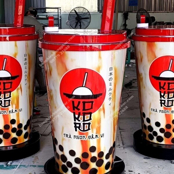 hộp đèn trà sữa