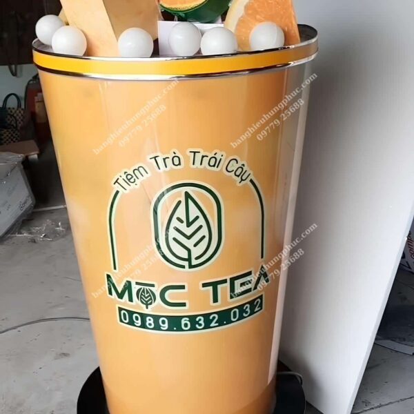 bảng hiệu hộp đèn trà sữa