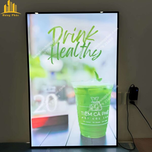 hộp đèn trà sữa