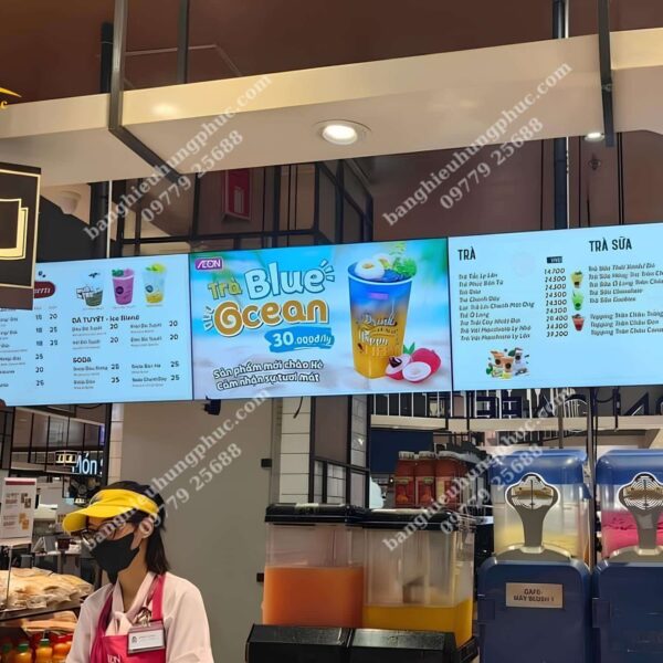 hộp đèn trà sữa