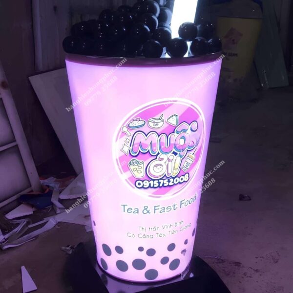 hộp đèn trà sữa