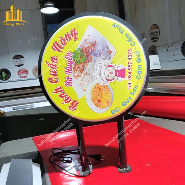 hộp đèn tròn hút nổi