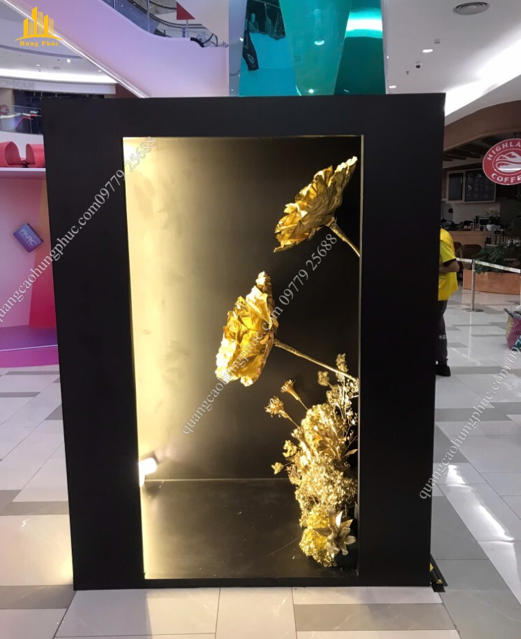 Thi công bông hoa bằng vàng cho thương hiệu TRESemme