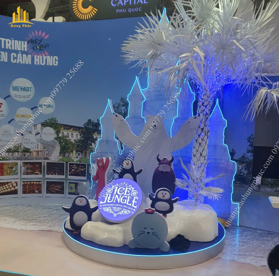 Thi công booth quảng cáo bất động sản Meyhomes