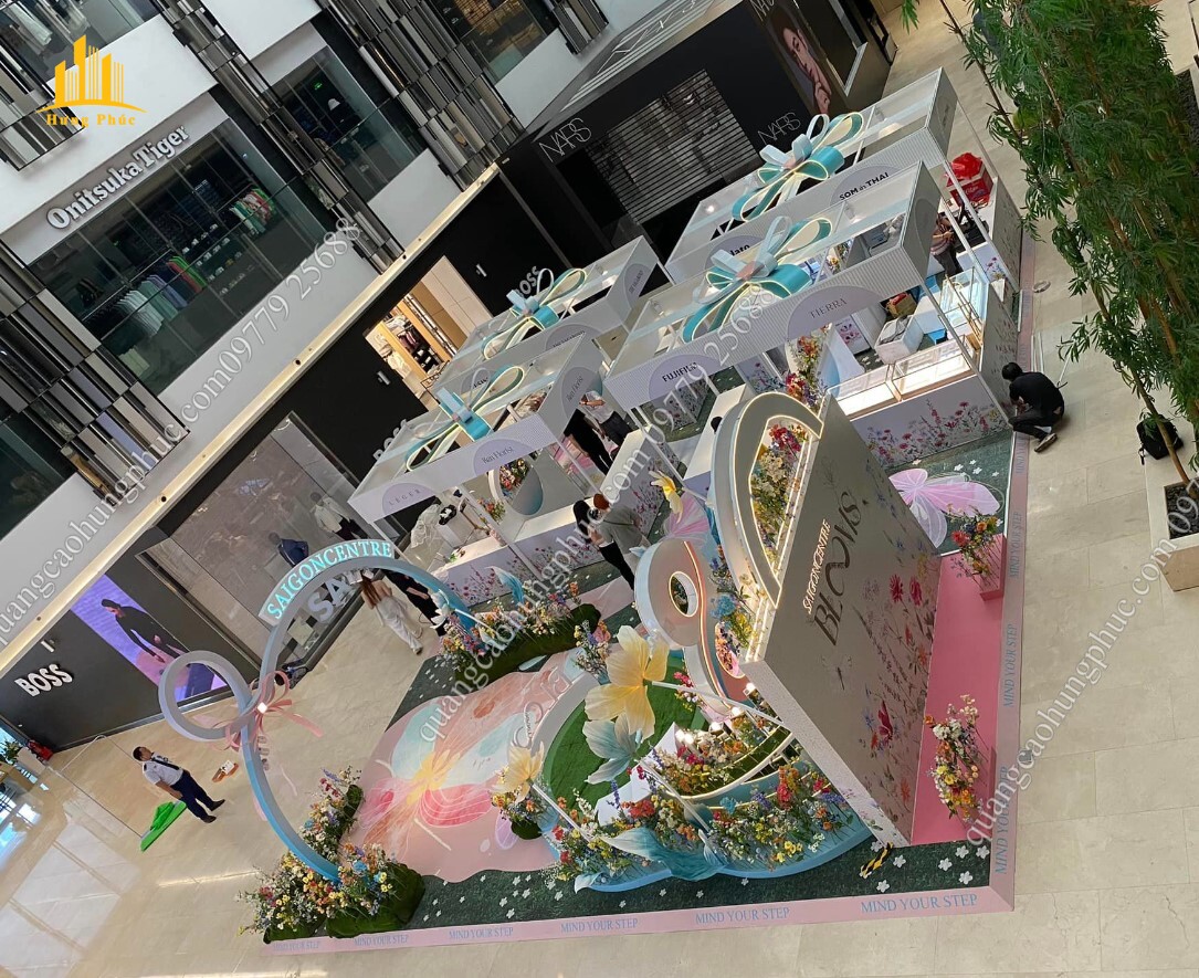 Thi công các gian hàng, booth quảng cáo tại SAIGONCENTRE