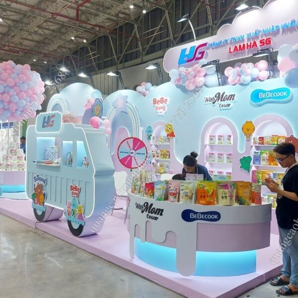 thiết kế thi công gian hàng hội chợ triển lãm